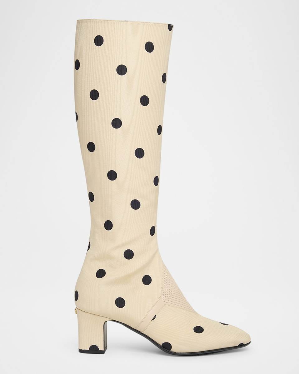 Equivoque Tall Polka Dot Boots